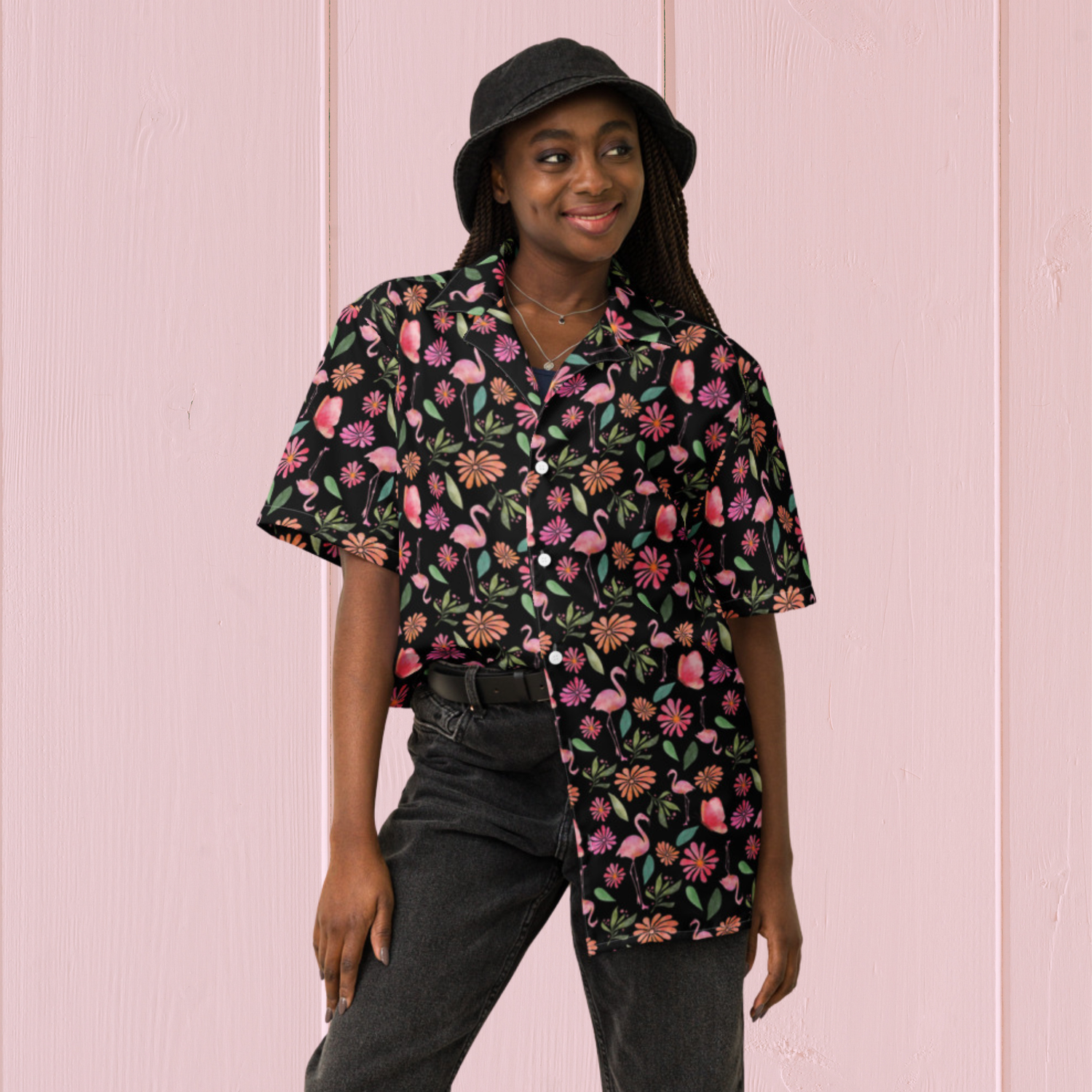 Peacock Oversized Unisex Button Shirt