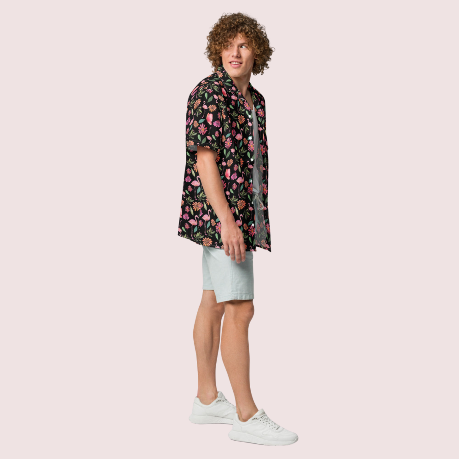 Peacock Oversized Unisex Button Shirt