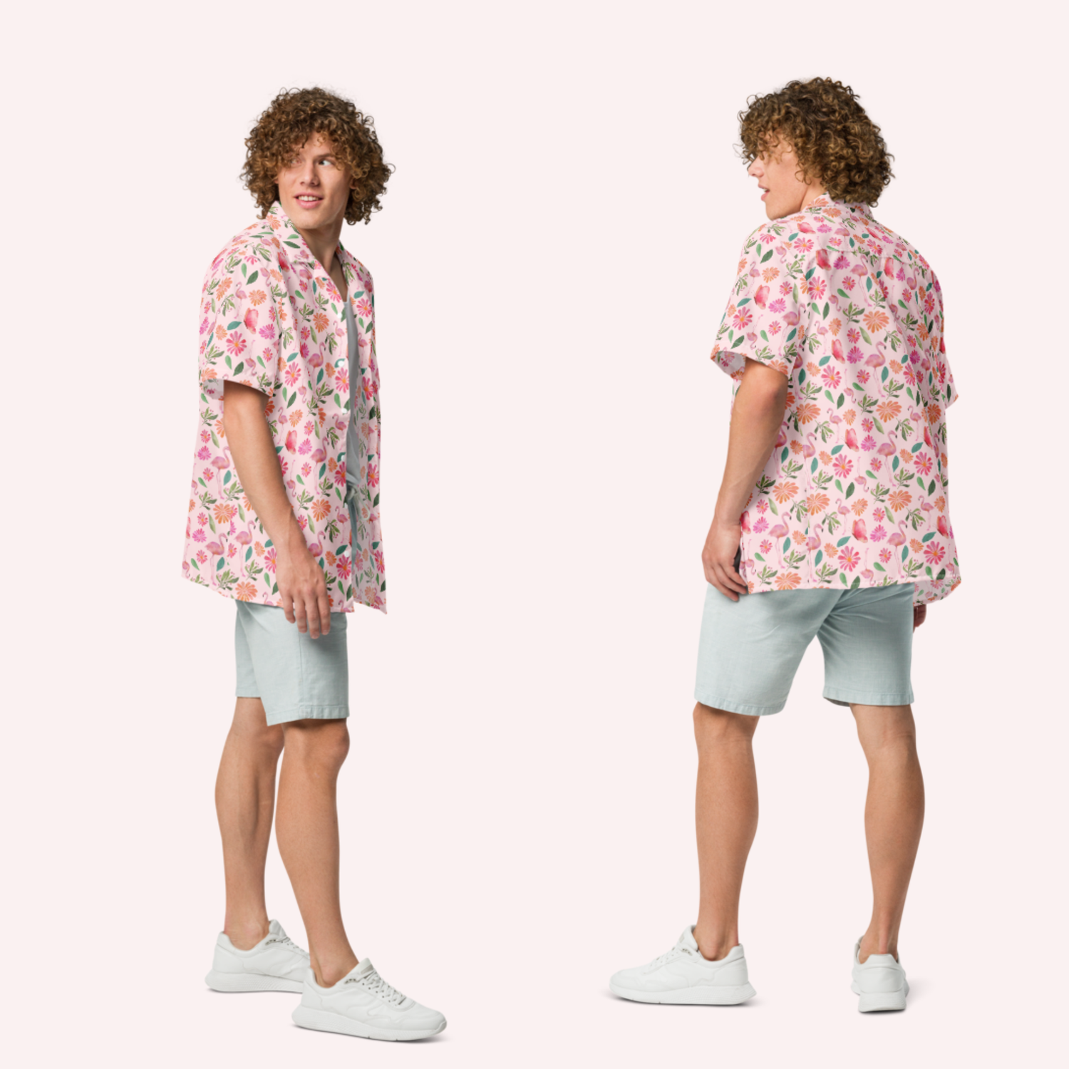 Vibrant Peacock Unisex Oversized Button-Up Shirt: Casual, Boho, Retro Style for All Seasons