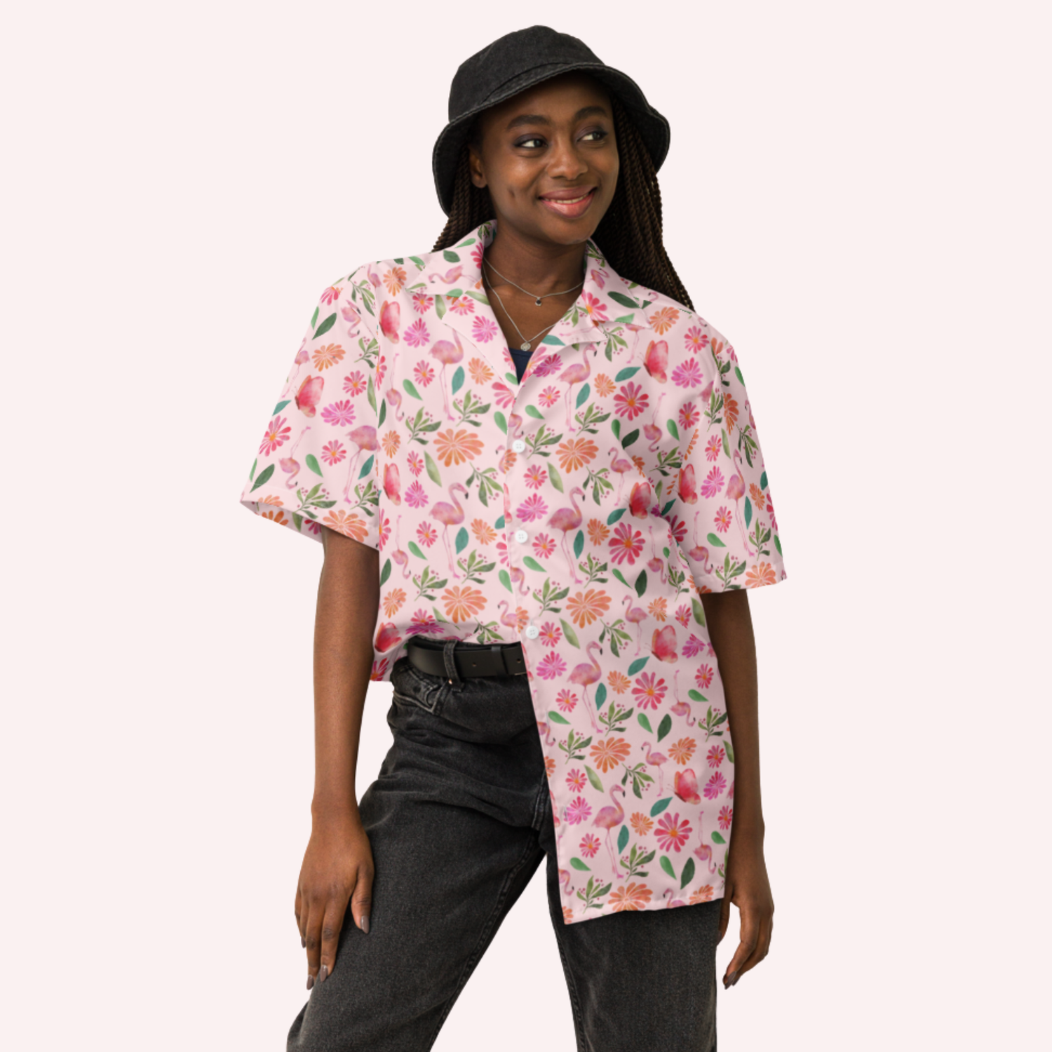 Vibrant Peacock Unisex Oversized Button-Up Shirt: Casual, Boho, Retro Style for All Seasons