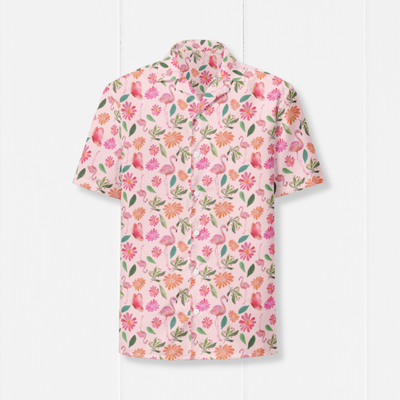 Vibrant Peacock Unisex Oversized Button-Up Shirt: Casual, Boho, Retro Style for All Seasons