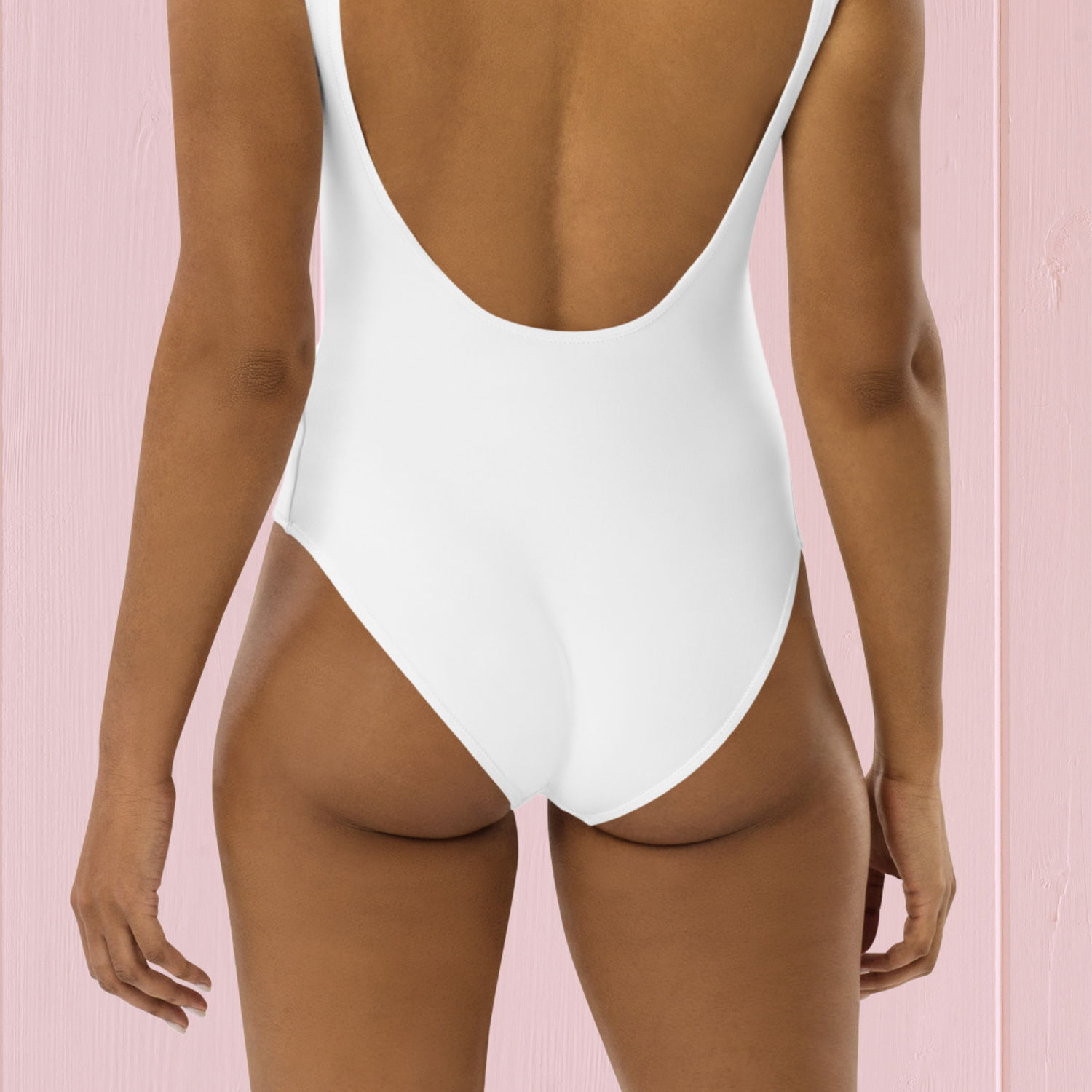 Cheeky Fit One-Piece White Swimsuit