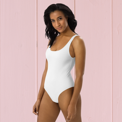 Cheeky Fit One-Piece White Swimsuit