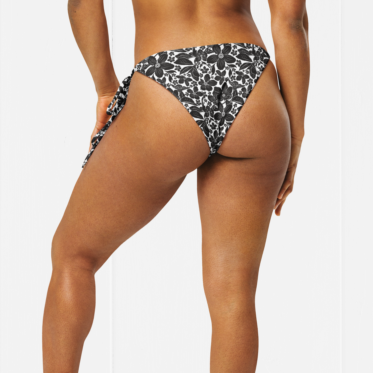 Women&#39;s Floral Recycled UP50 String Bikini Separates