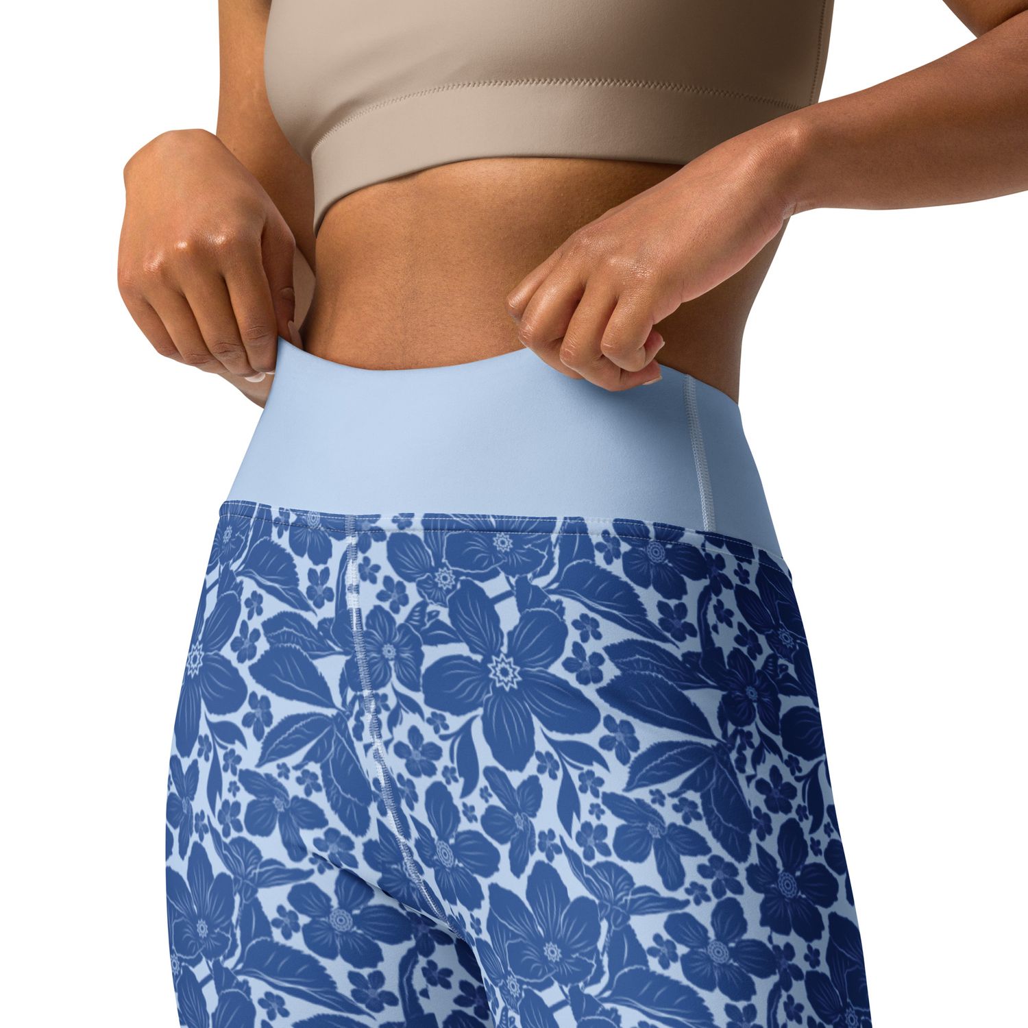 Vibrant High-Waisted Yoga Leggings &amp; UP50+ Padded Sports Bra Set: Breathable Activewear for Fitness