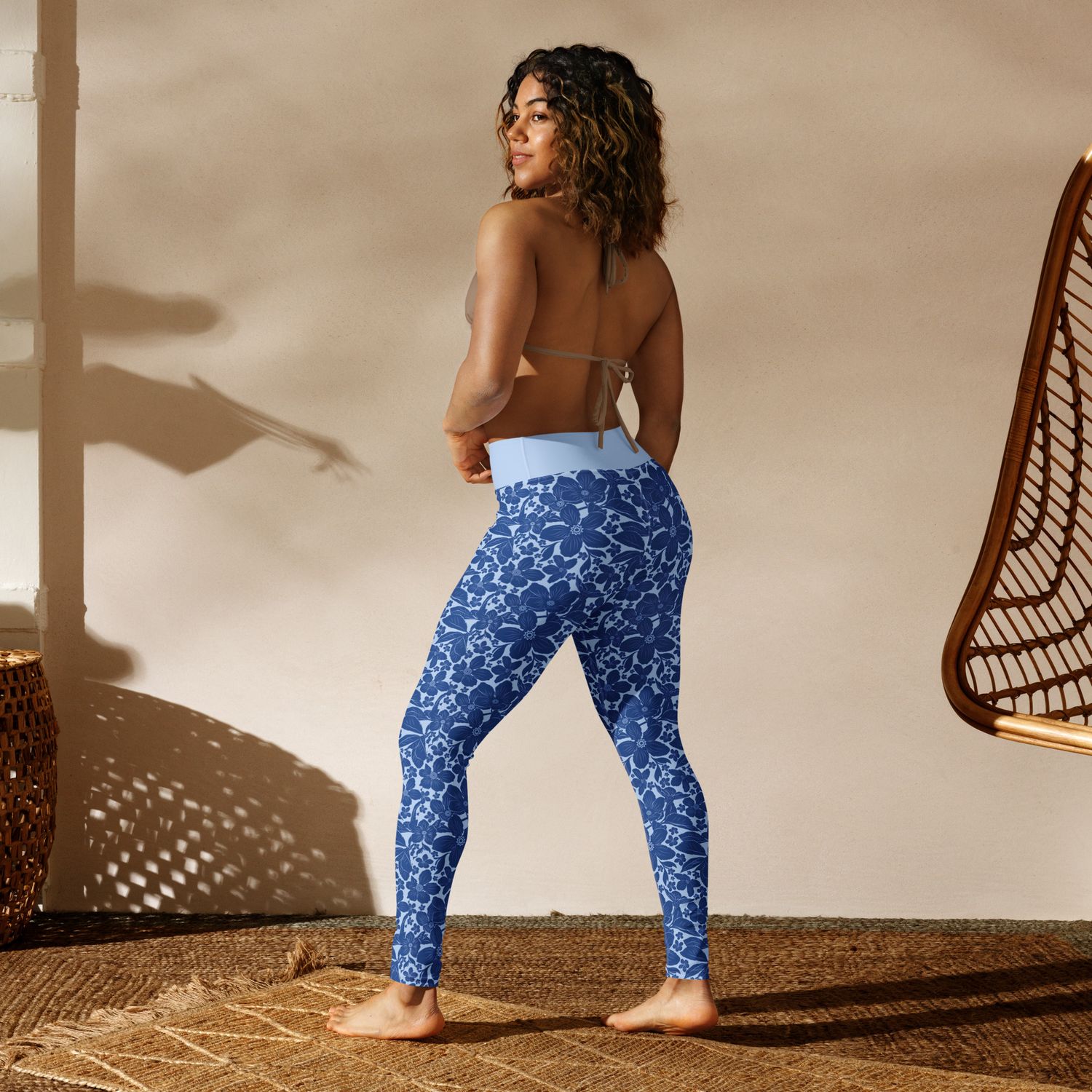 Vibrant High-Waisted Yoga Leggings &amp; UP50+ Padded Sports Bra Set: Breathable Activewear for Fitness