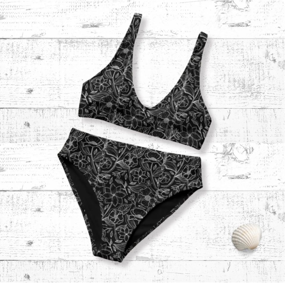 His and Hers Tropical Swimsuits 