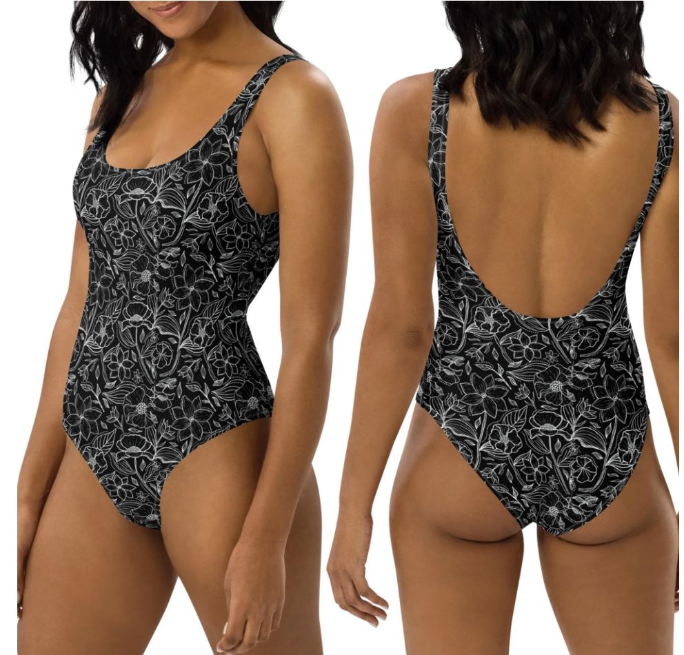 His and Hers Tropical Swimsuits 