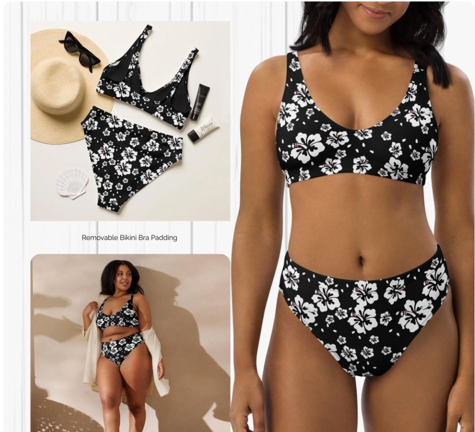 Matching Couples Floral UPF 50+ Swimwear