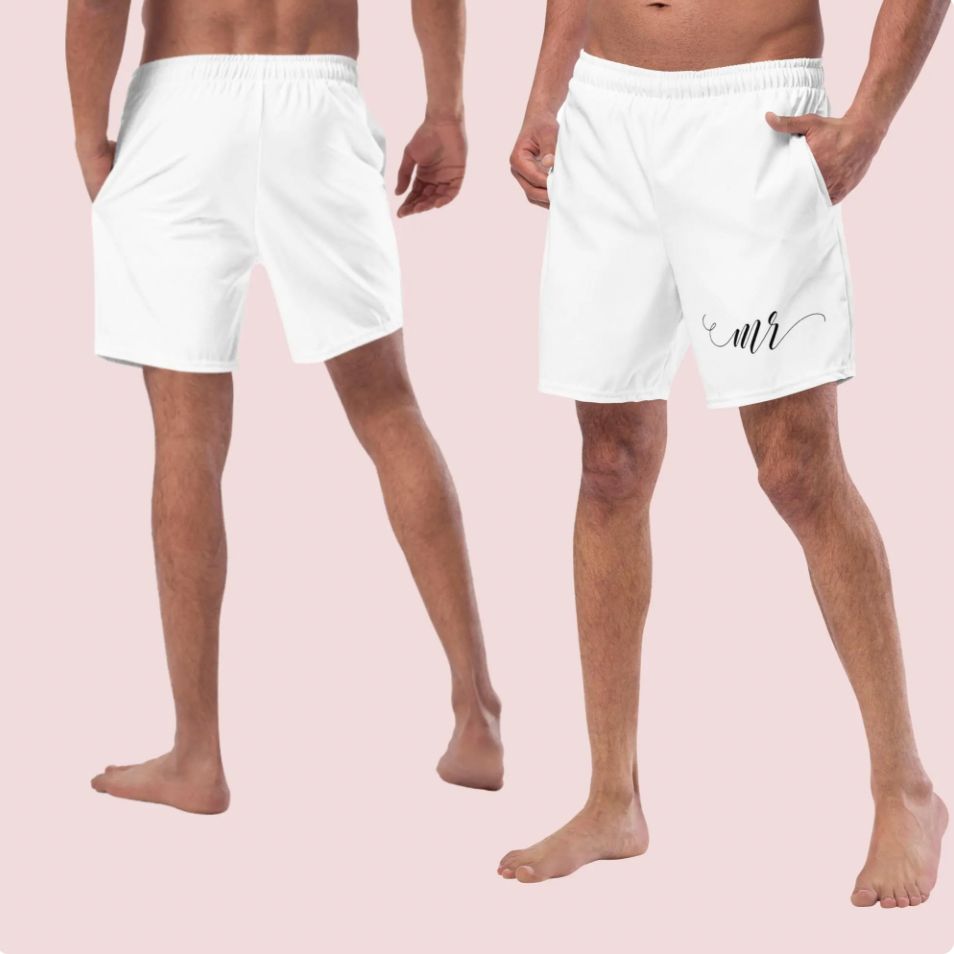 Mrs Bikini Separates. Honeymoon Bride Mix and Match Black or White String Bikini Bottom &amp; Top