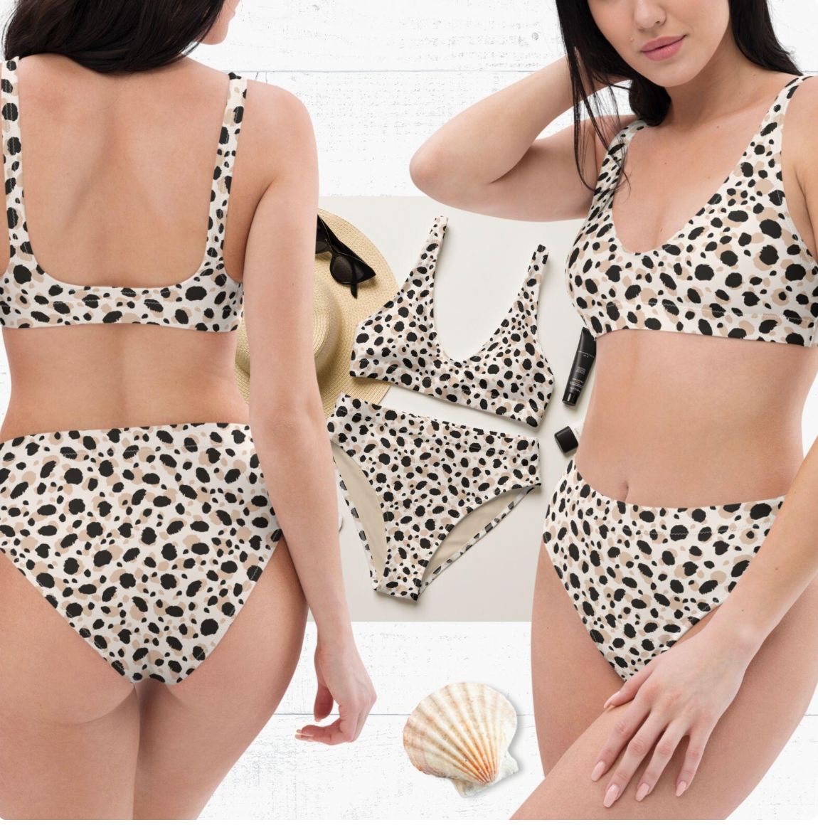 Safari Print Matching Swimsuits for Couples | Mr &amp; Mrs Vacation Beachwear | His and Hers Plus Size Options