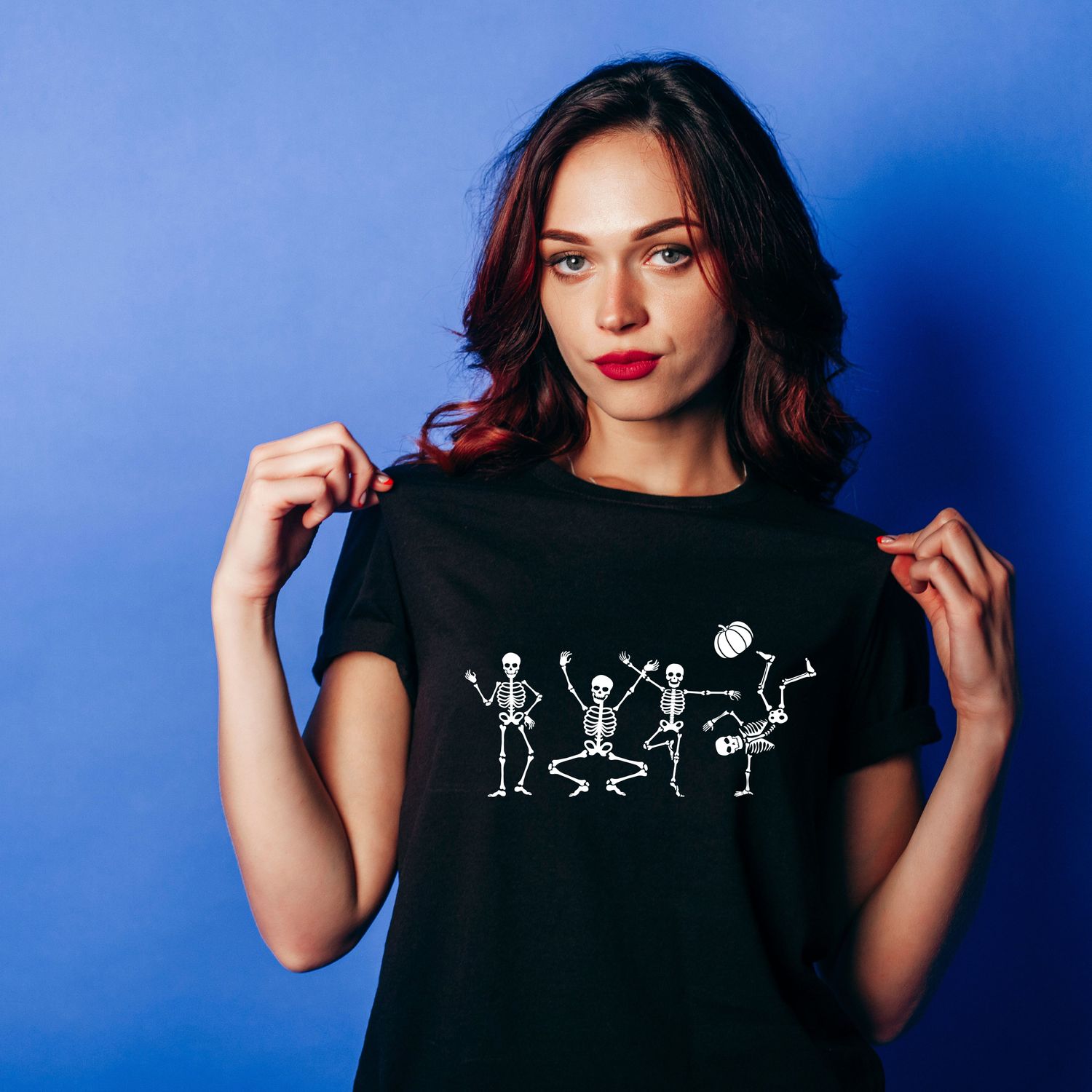 Dancing Skeleton Halloween, Unisex Fall Shirt, Halloween Pumpkin, Comfort Colors Spooky Shirt