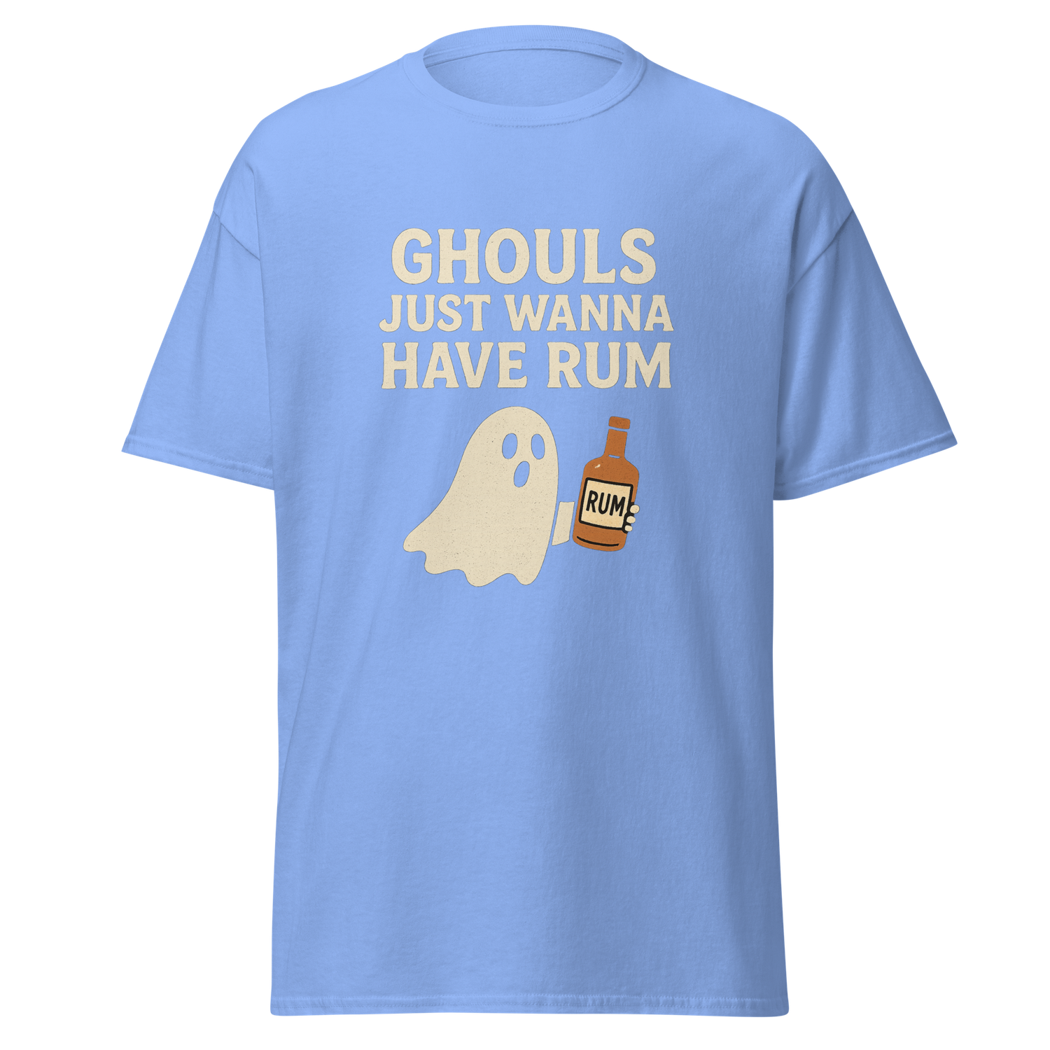 Ghouls Just Wanna Have Rum Shirt, Ghost Party Tee, Unisex Spooky Graphic Tee for Halloween Costume