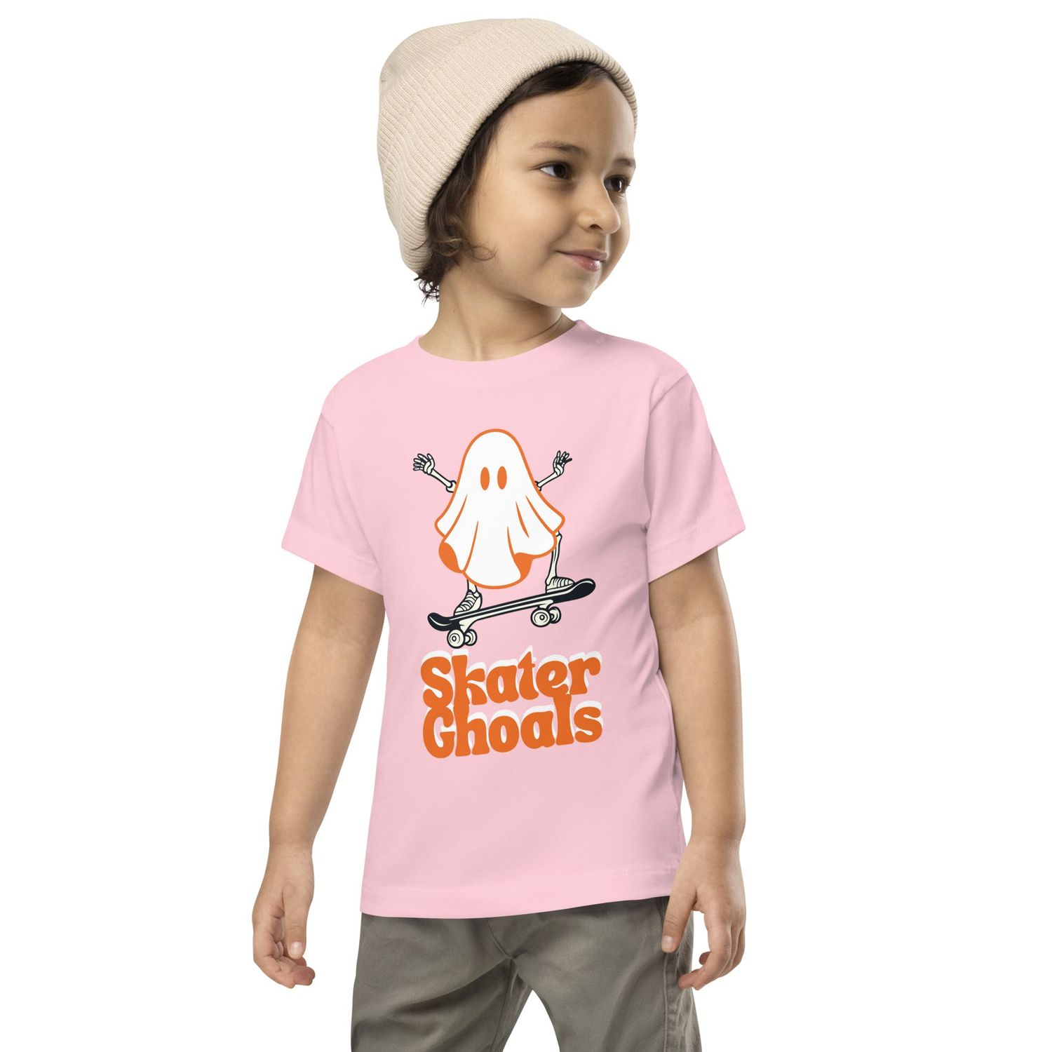 Toddler Skater Ghoals Halloween Short Sleeve Tee