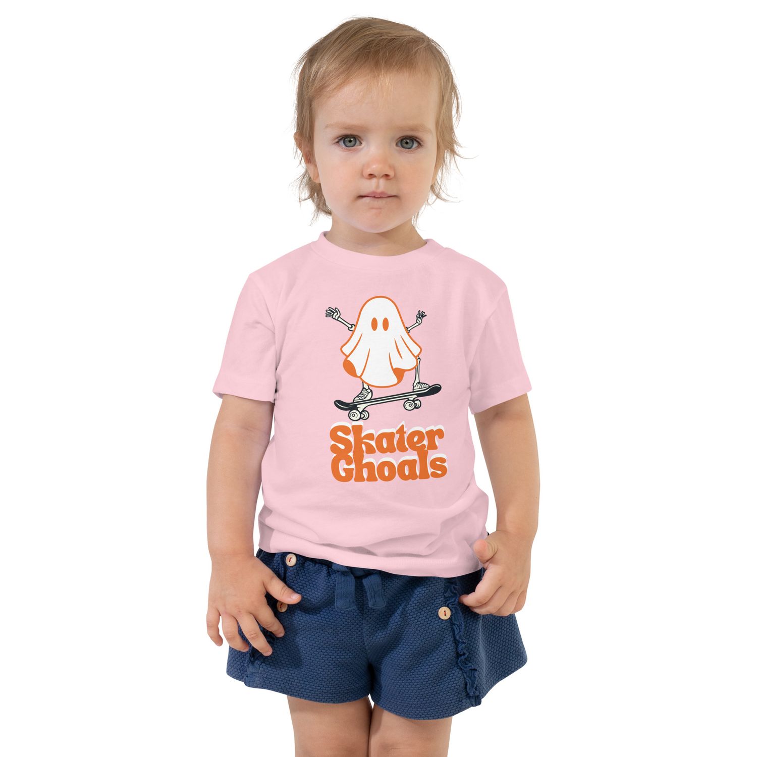 Toddler Skater Ghoals Halloween Short Sleeve Tee
