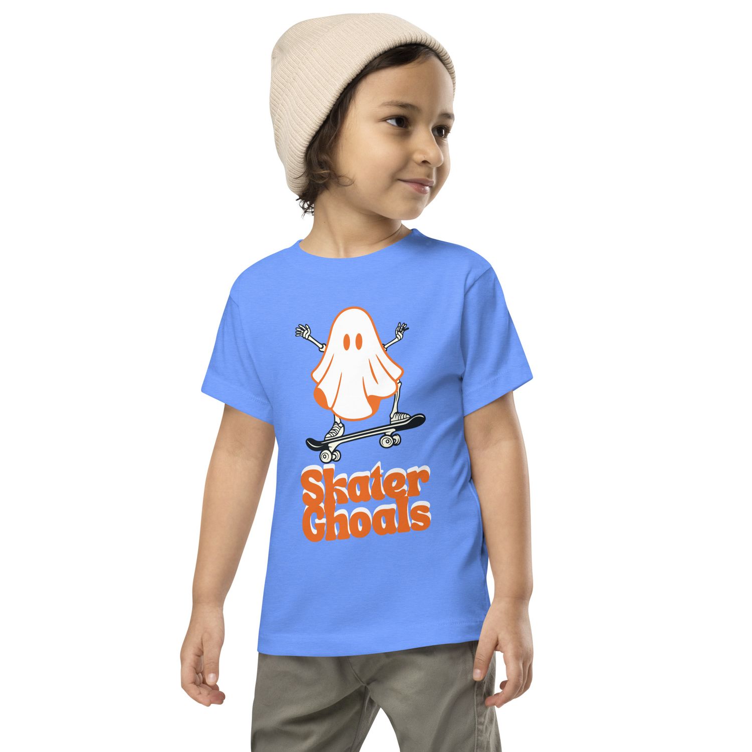 Toddler Skater Ghoals Halloween Short Sleeve Tee