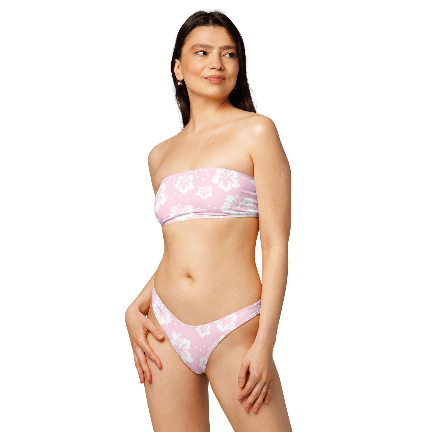 His and Hers Tropical Pastel Floral Swimsuits