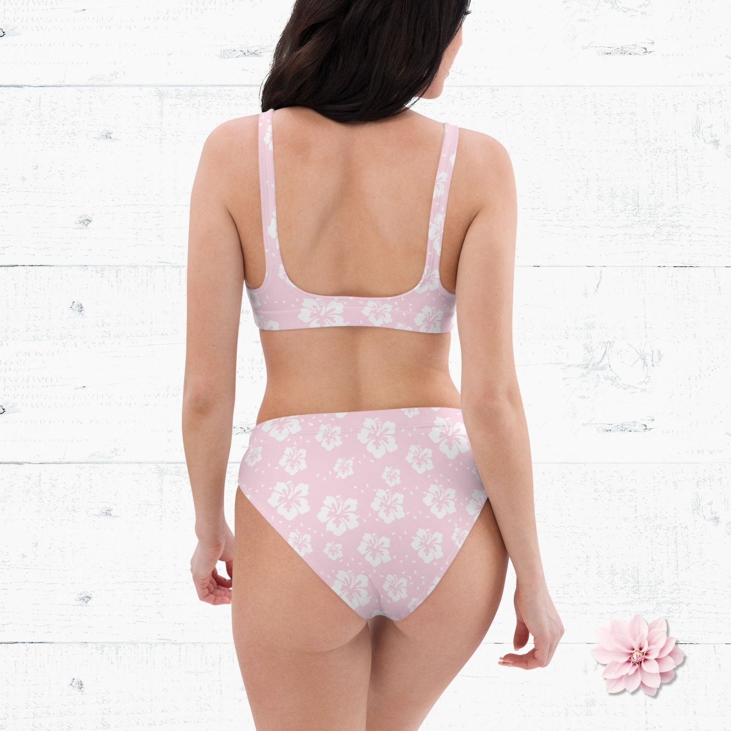 His and Hers Tropical Pastel Floral Swimsuits