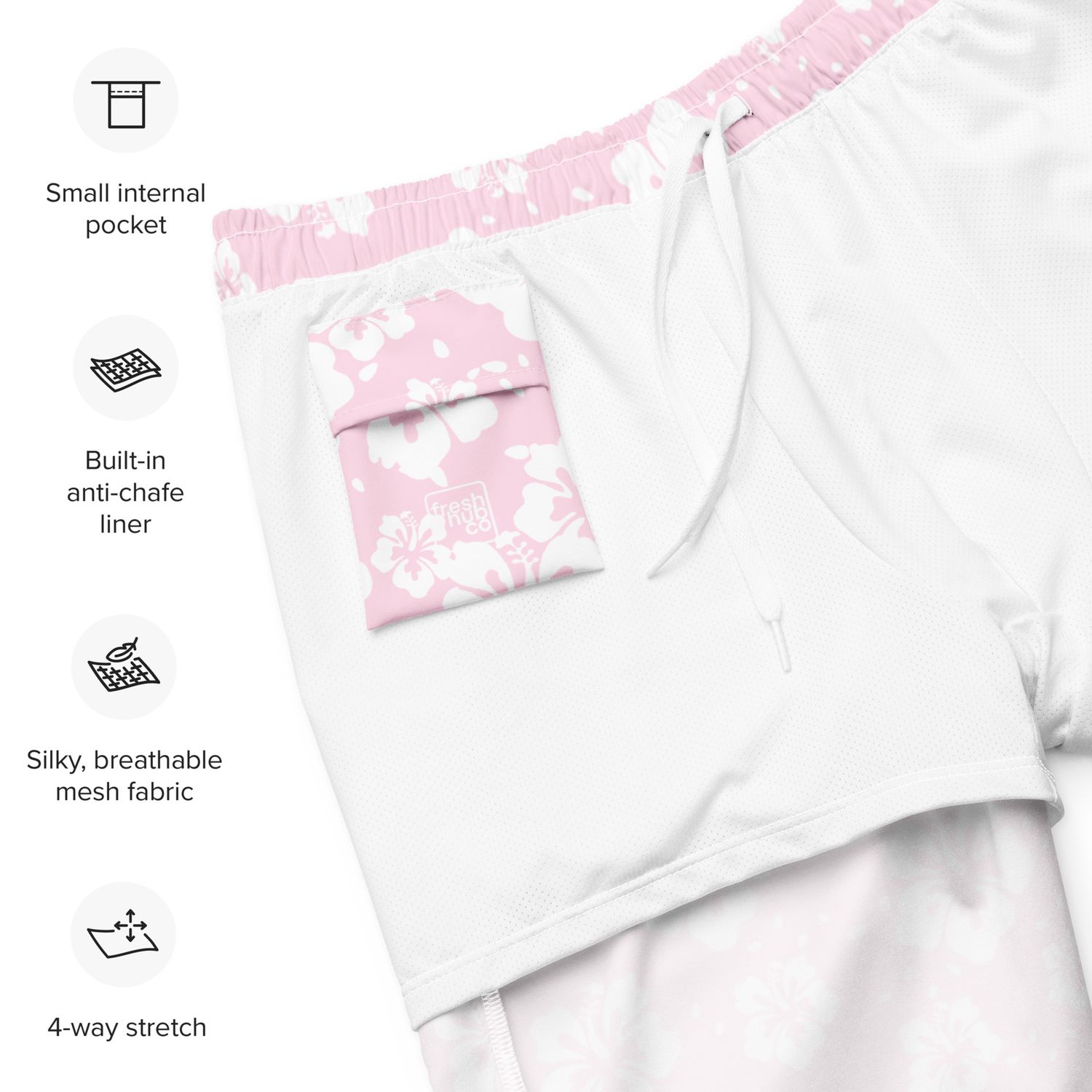 His and Hers Tropical Pastel Floral Swimsuits