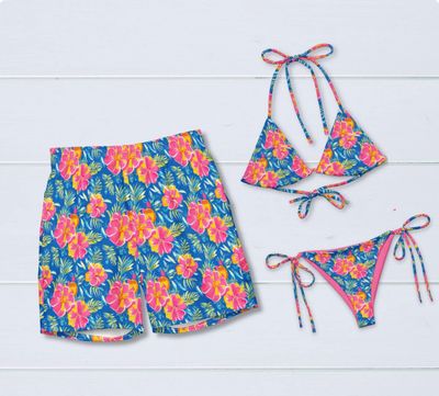Matching Couples Swimsuit Separates