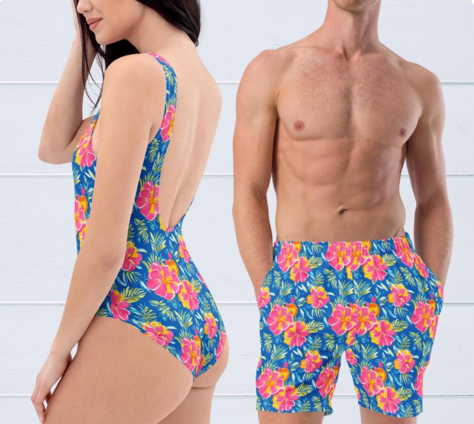 Matching Couples Swimsuit Separates
