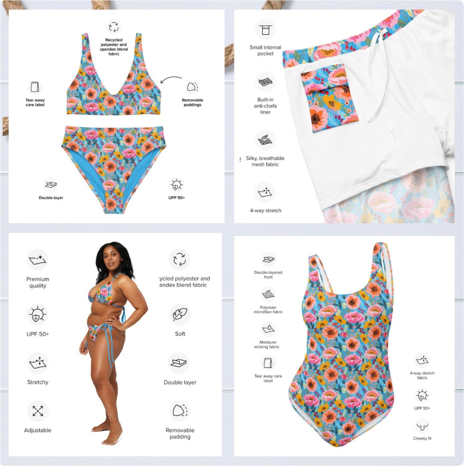 Matching Couples Vacation-Inspired Swimsuits, His &amp; Hers Beach Getaways Separates