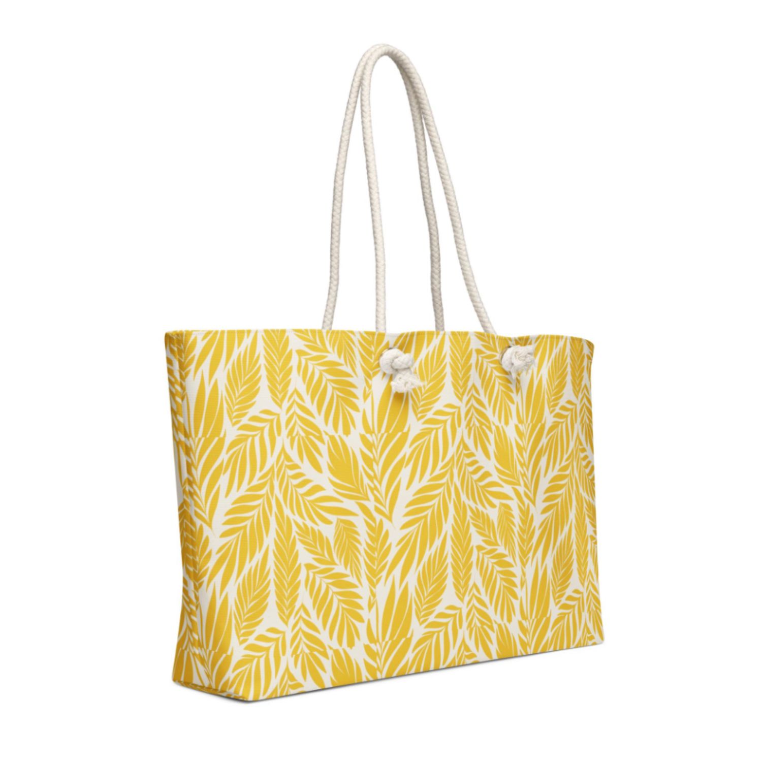 Tropical Palm Oversized Weekender Tote: Spacious Beach Travel Bag