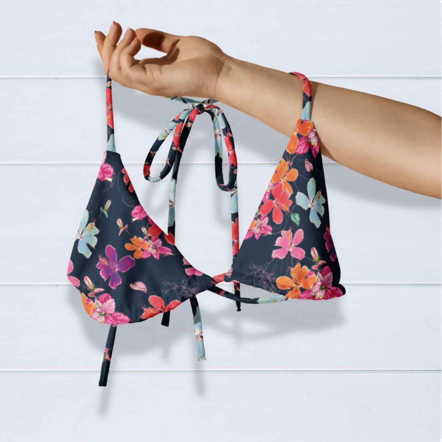 Vibrant Floral Couples Swimsuits: His &amp; Hers Matching Tropical Bathing Suits for Honeymoon Vacation