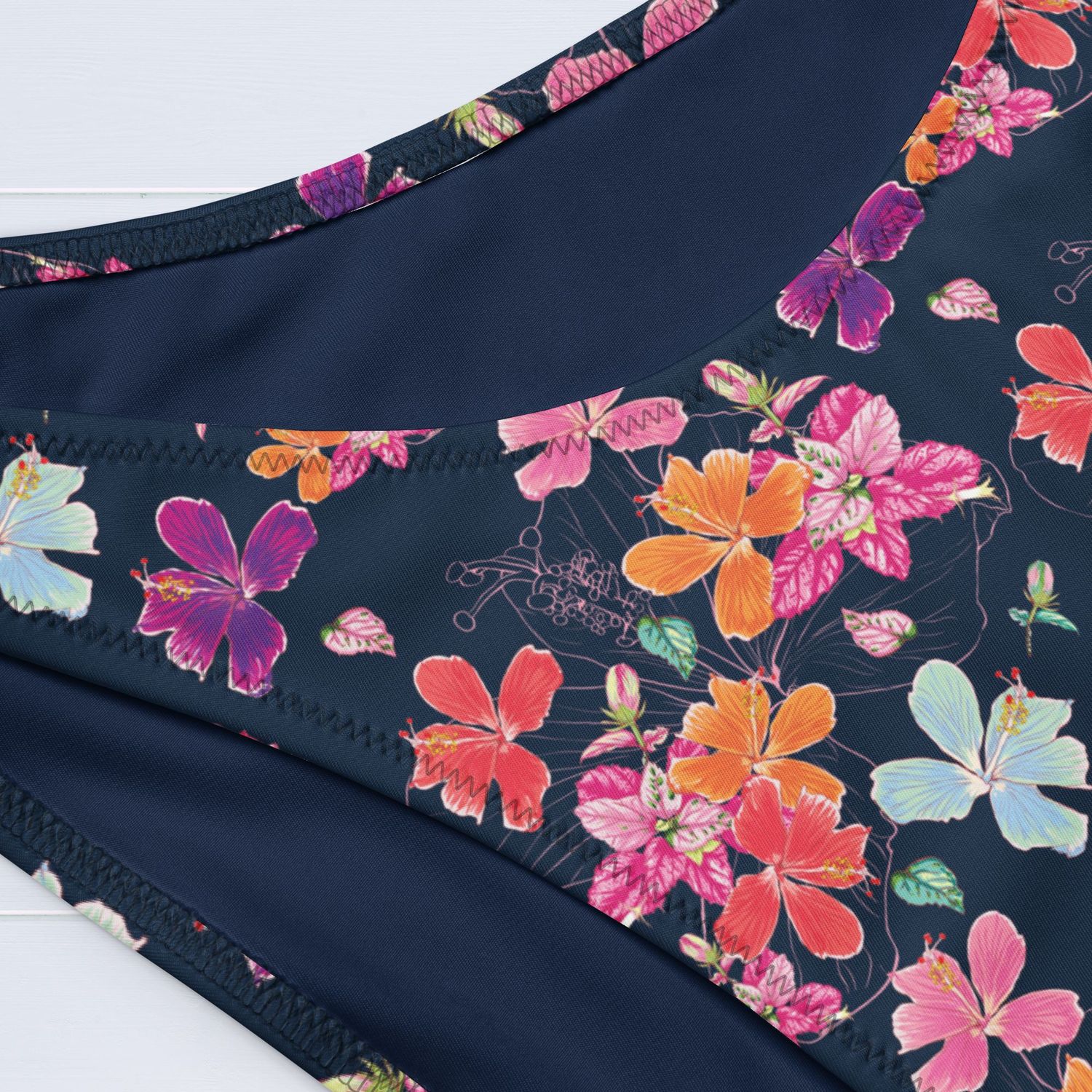 Vibrant Floral Couples Swimsuits: His &amp; Hers Matching Tropical Bathing Suits for Honeymoon Vacation