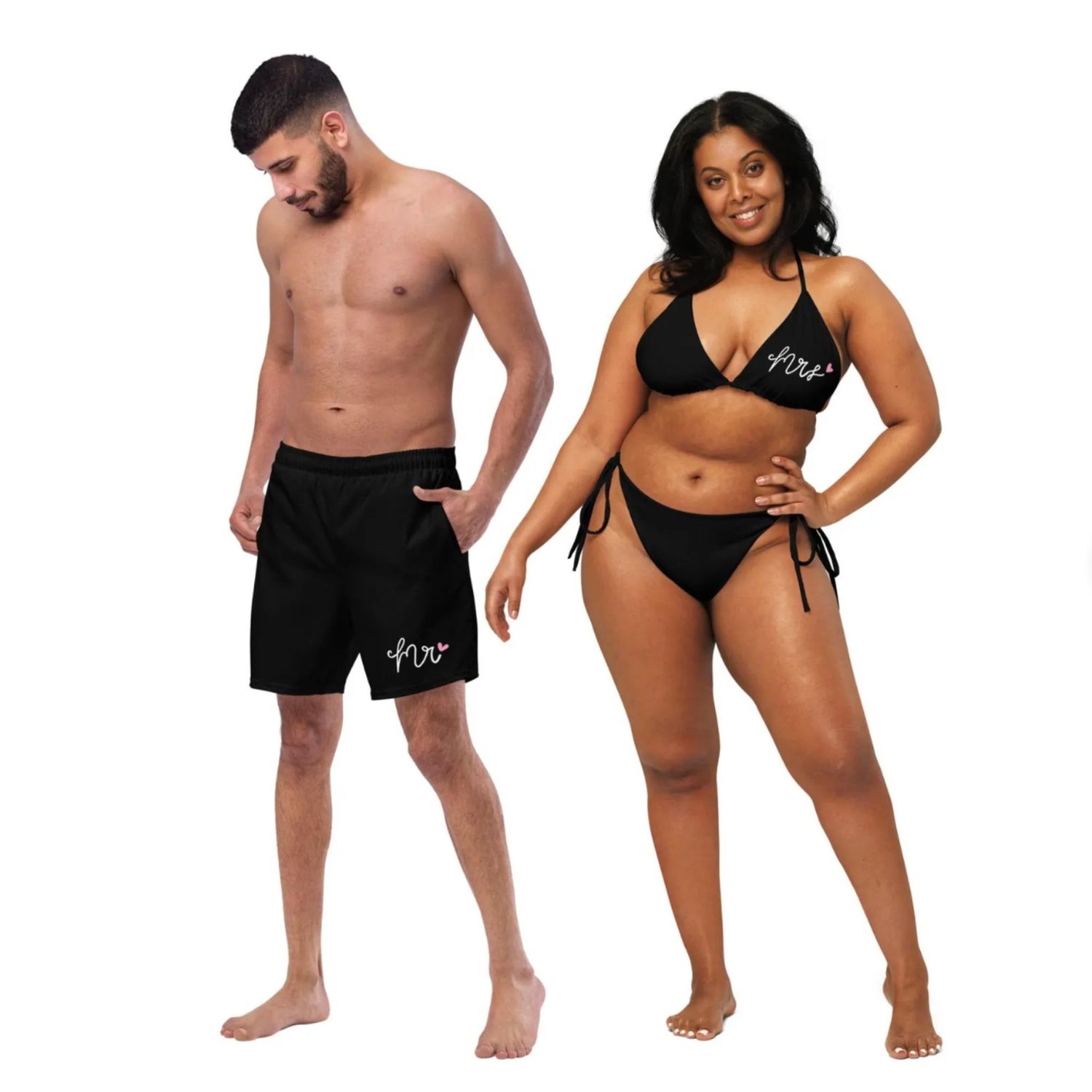 Honeymoon Couples Mr &amp; Mrs Swimsuits.