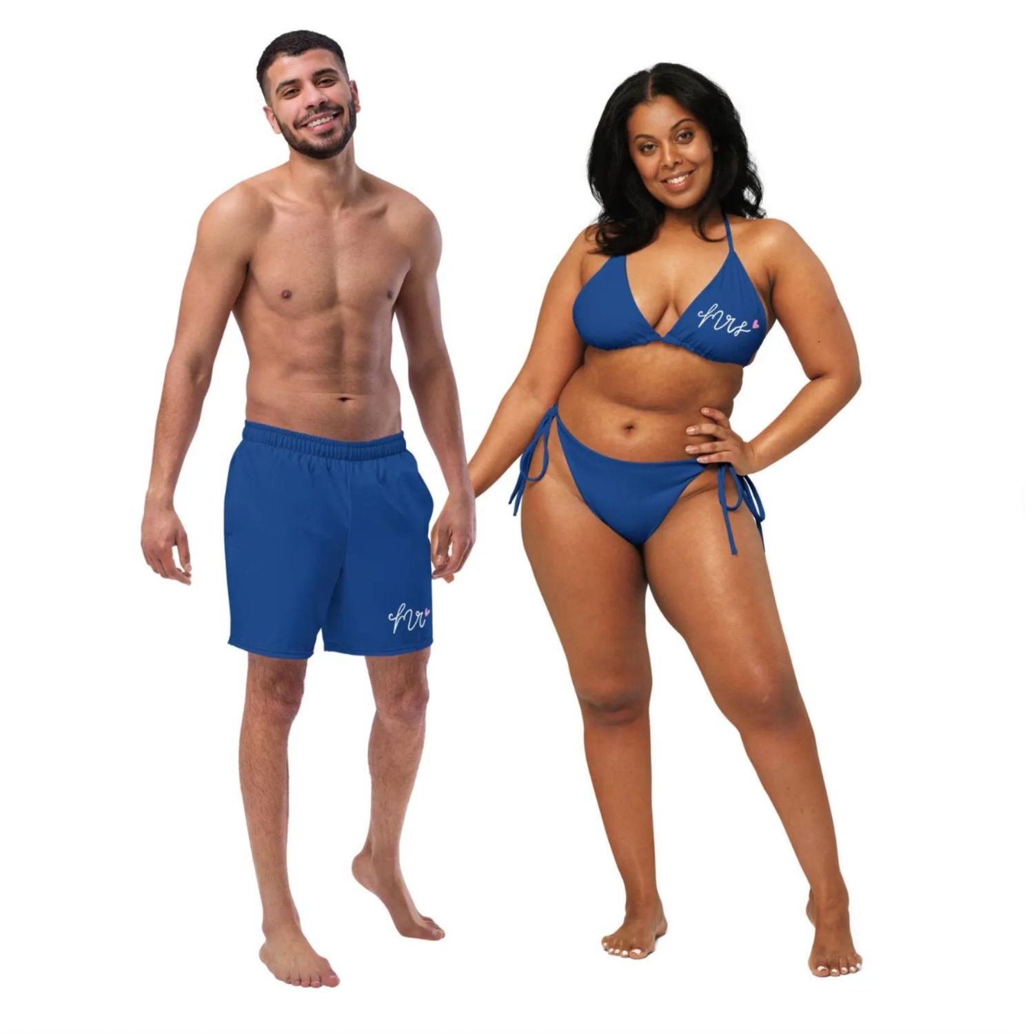 Honeymoon Couples Mr &amp; Mrs Swimsuits.