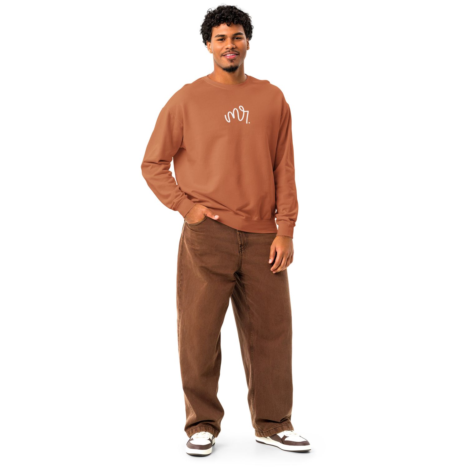 Mr &amp; Mrs Matching Unisex Fleece Crewneck Sweatshirt