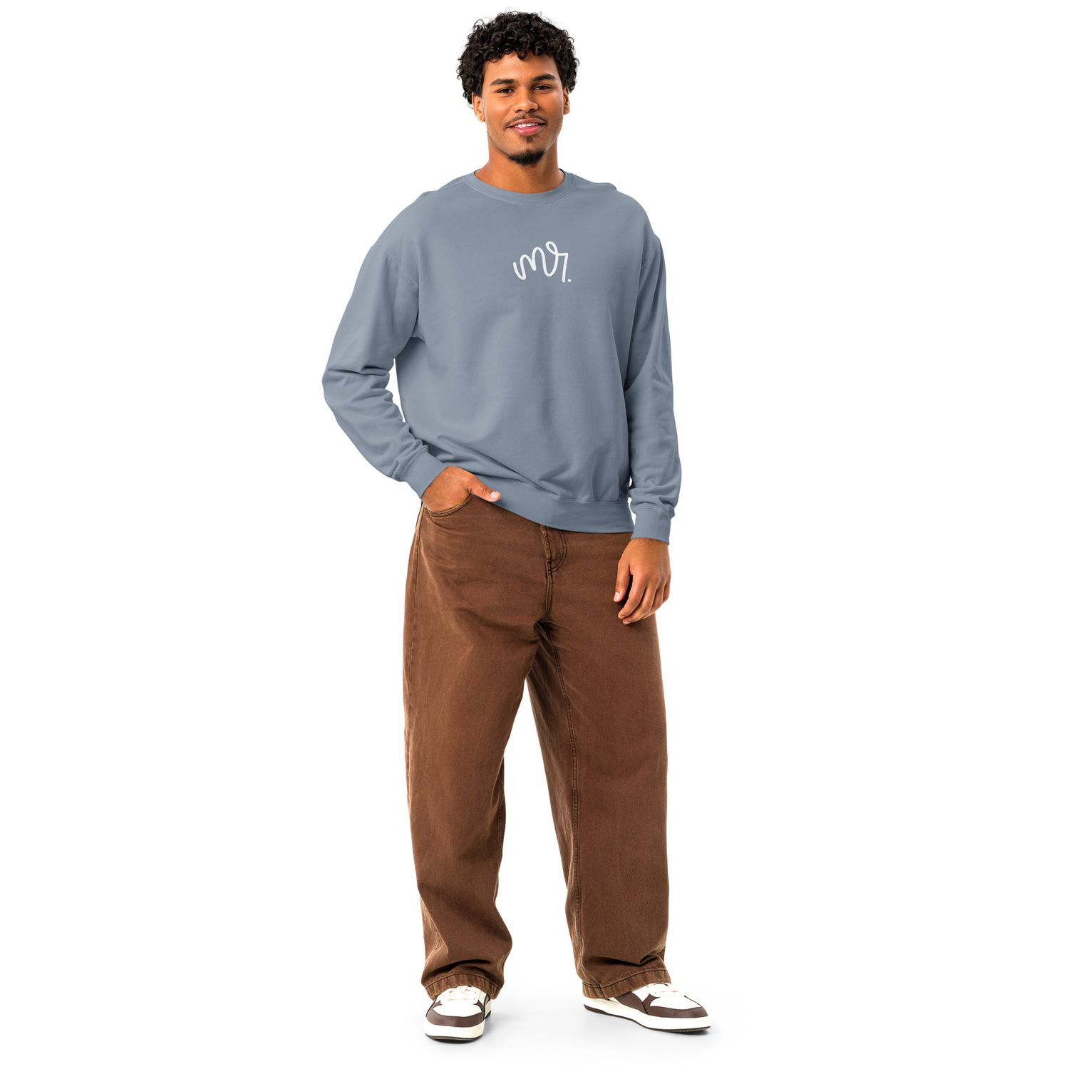 Mr &amp; Mrs Matching Unisex Fleece Crewneck Sweatshirt