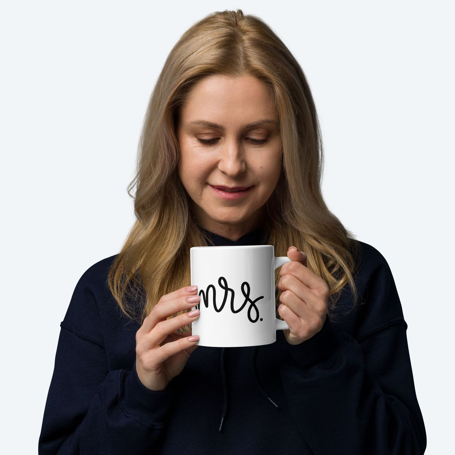 Mr &amp; Mrs White Glossy Mug. Matching Couples.