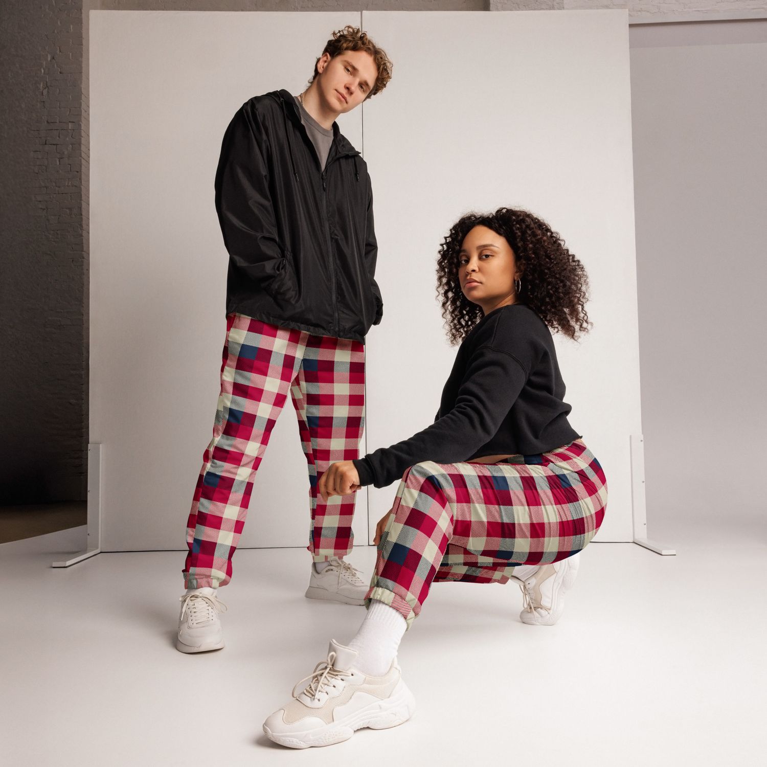 Tartan Track Pants | Unisex Streetwear Joggers