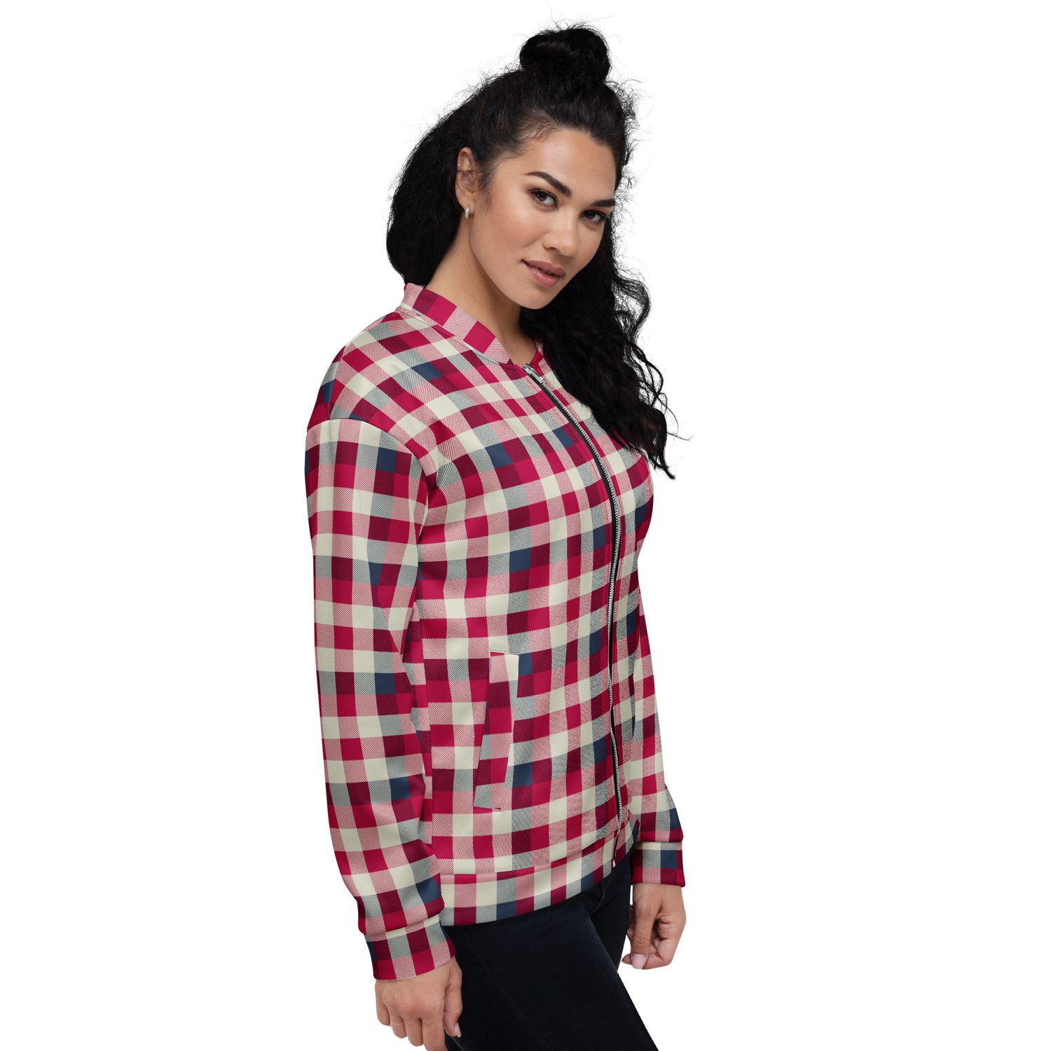 Tartan Plaid Jacket for Men &amp; Women – Cozy Heritage Print Bomber