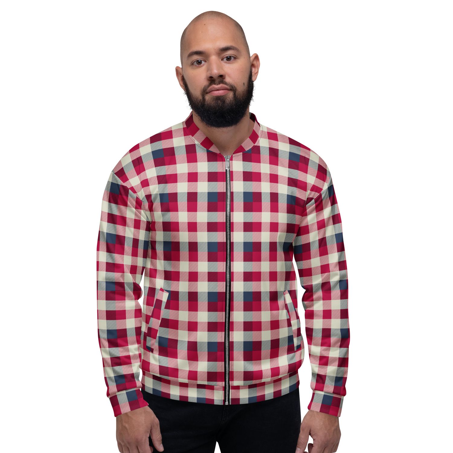 Tartan Plaid Jacket for Men &amp; Women – Cozy Heritage Print Bomber