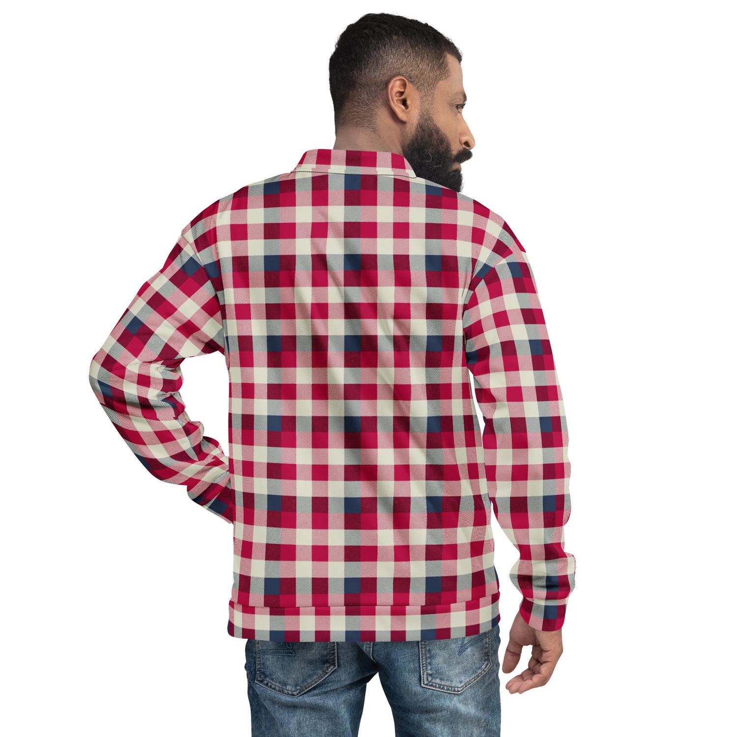 Tartan Plaid Jacket for Men &amp; Women – Cozy Heritage Print Bomber