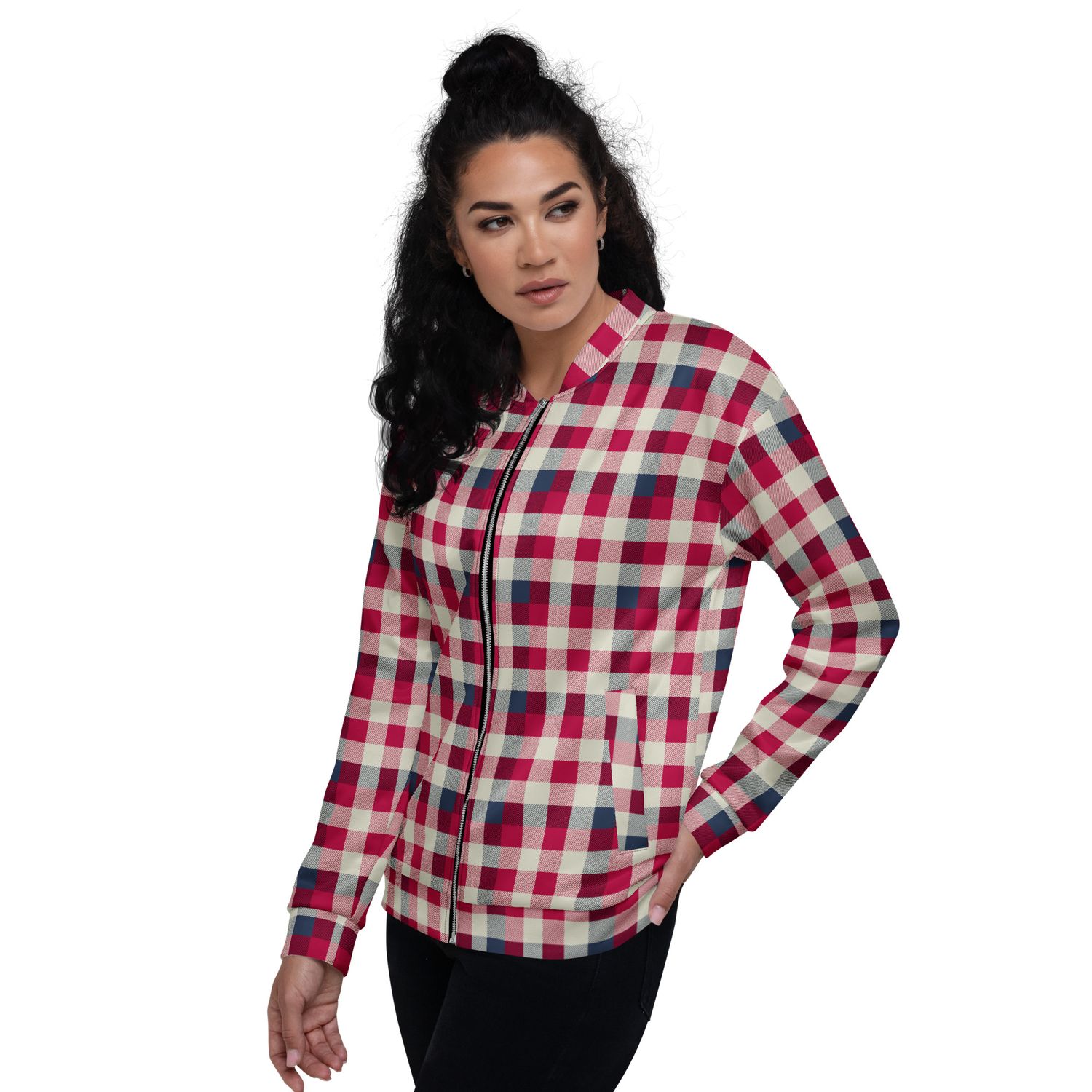 Tartan Plaid Jacket for Men &amp; Women – Cozy Heritage Print Bomber