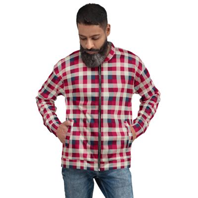 Tartan Plaid Jacket for Men &amp; Women – Cozy Heritage Print Bomber