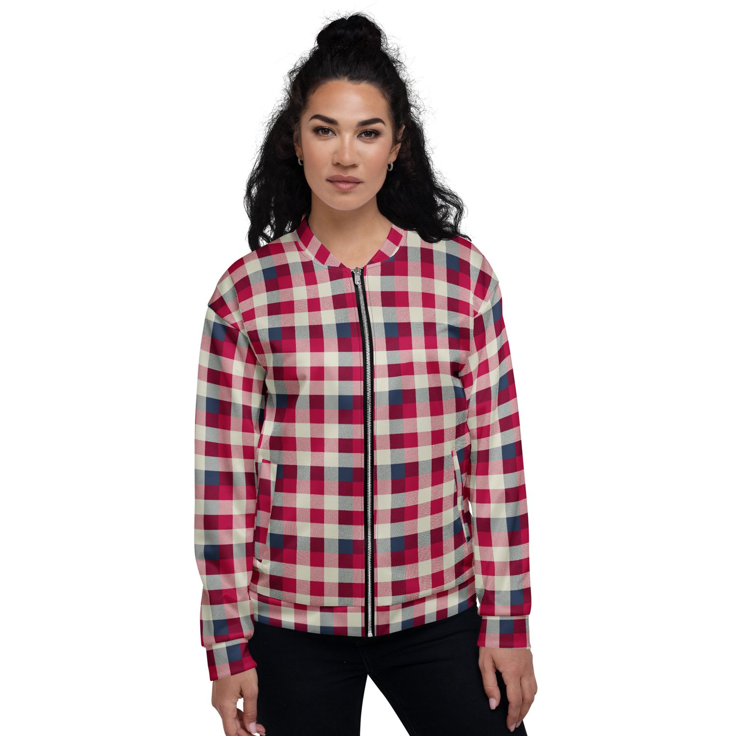 Tartan Plaid Jacket for Men &amp; Women – Cozy Heritage Print Bomber
