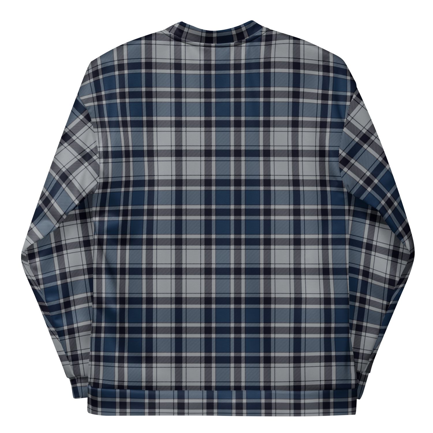 Plaid Tartan Bomber Jacket – Unisex Fleece-Lined Fashion Jacket