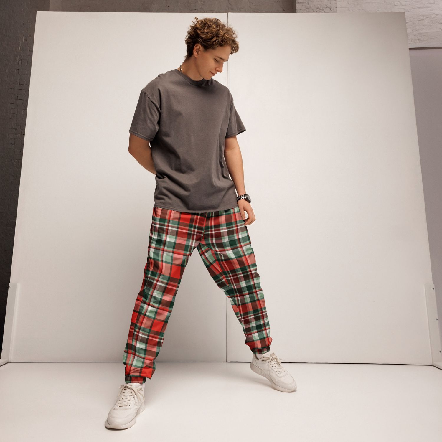 Tartan Track Pants | Unisex Streetwear Joggers