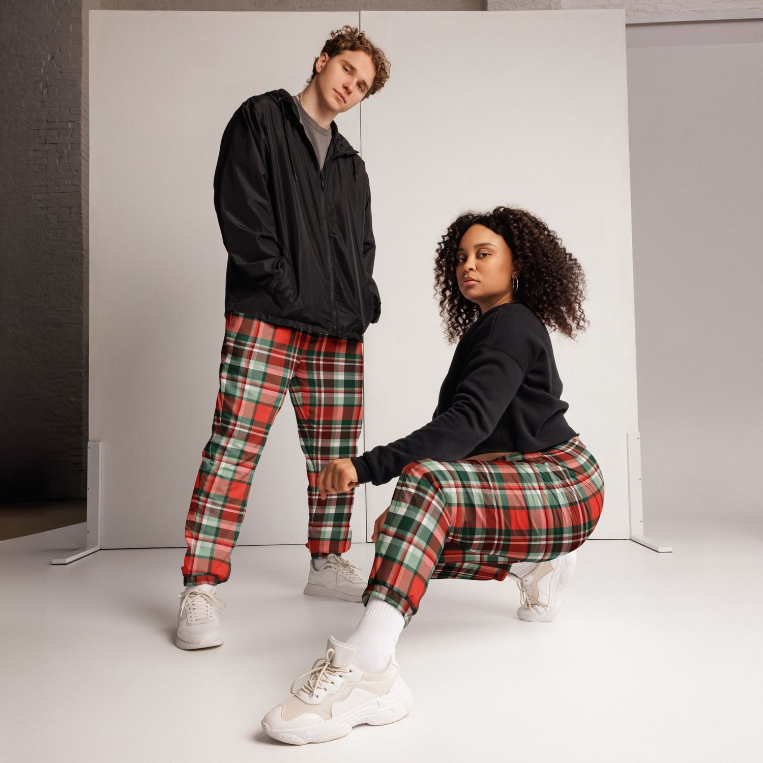 Tartan Track Pants | Unisex Streetwear Joggers