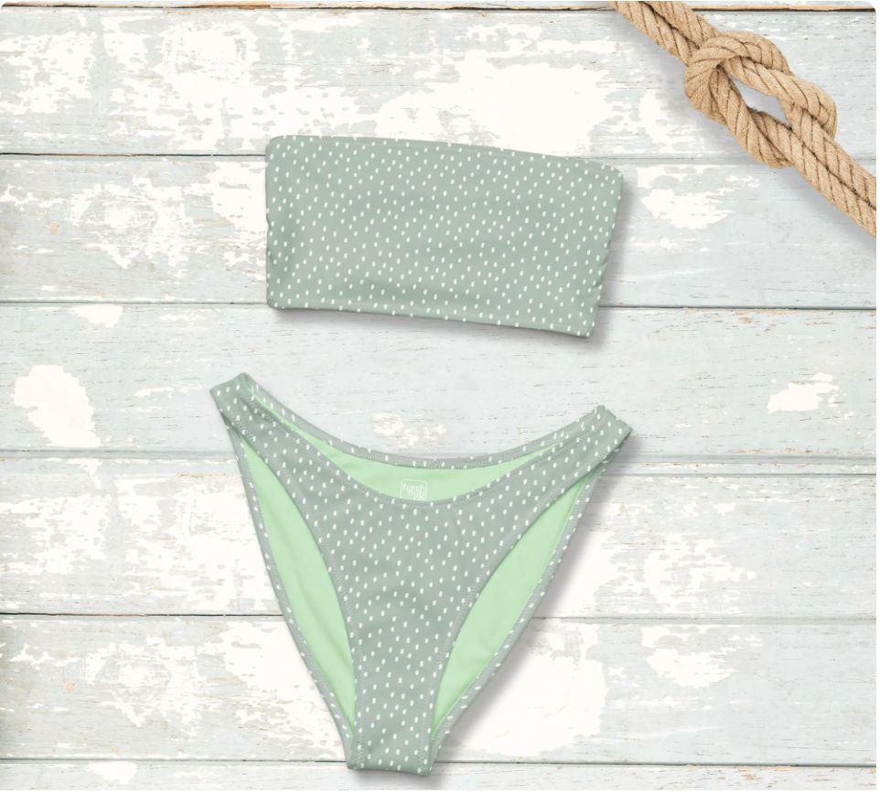 Polka Dot Matching Couples Swimsuits