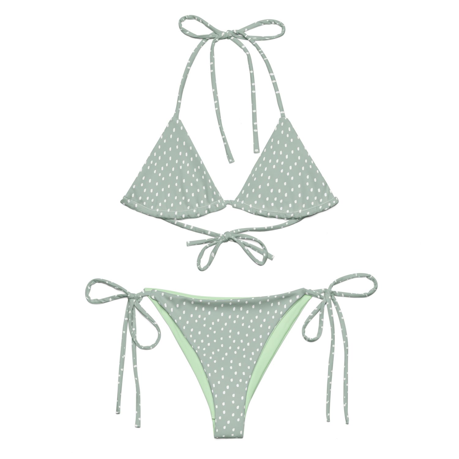 Polka Dot Matching Couples Swimsuits