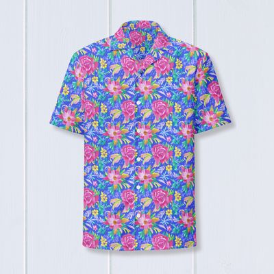 Floral Unisex Button Shirt