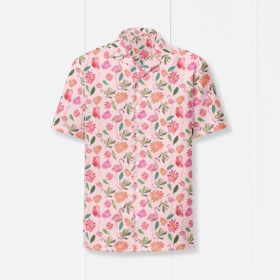 Vibrant Peacock Unisex Oversized Button-Up Shirt: Casual, Boho, Retro Style for All Seasons