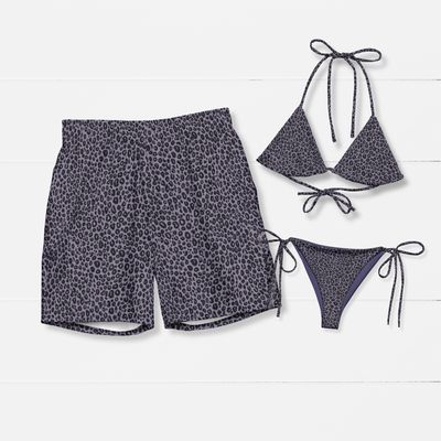 Matching Couples Elegant Camo Swimsuits