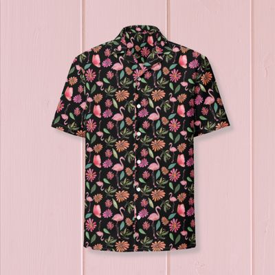 Peacock Oversized Unisex Button Shirt